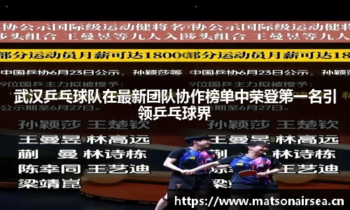 武汉乒乓球队在最新团队协作榜单中荣登第一名引领乒乓球界